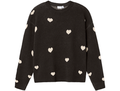 Name It black hearts knit sweater